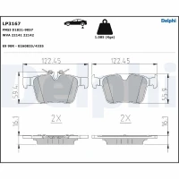 Brake pads for disc brakes