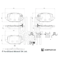 Brake pads for disc brakes