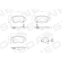 Brake pads for disc brakes