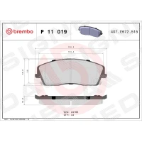 Brake pads for disc brakes