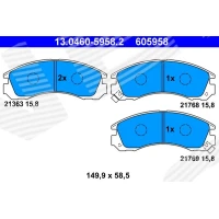 Brake pads for disc brakes