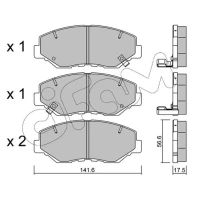 Brake pads for disc brakes