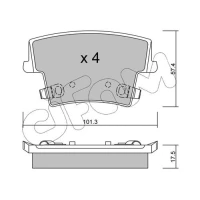 Brake pads for disc brakes