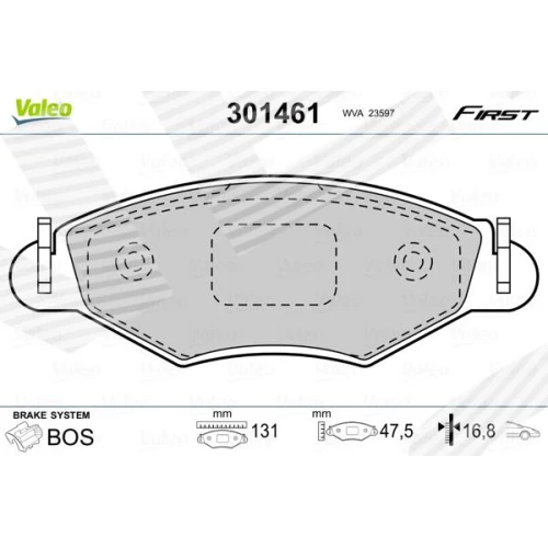 BRAKE PADS FOR DISC BRAKES - 0