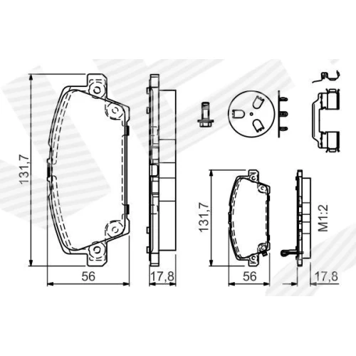 BRAKE PADS FOR DISC BRAKES - 6