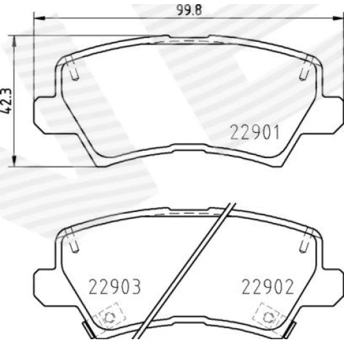 BRAKE PADS FOR DISC BRAKES - 0