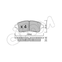 Brake pads for disc brakes