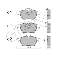 Brake pads for disc brakes