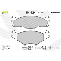 Brake pads for disc brakes