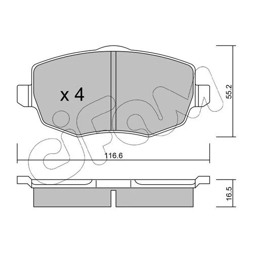 BRAKE PADS FOR DISC BRAKES - 0