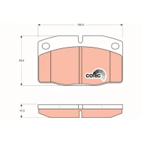 Brake pads for disc brakes