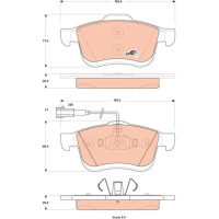 Brake pads for disc brakes