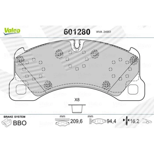 BRAKE PADS FOR DISC BRAKES - 0