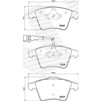 Brake pads for disc brakes