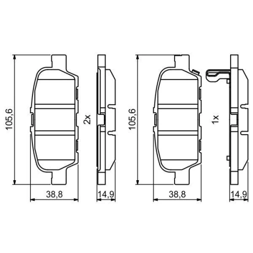 BRAKE PADS FOR DISC BRAKES - 6