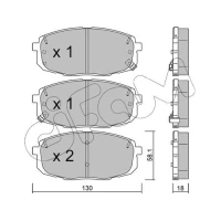 Brake pads for disc brakes