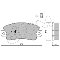 Brake pads for disc brakes