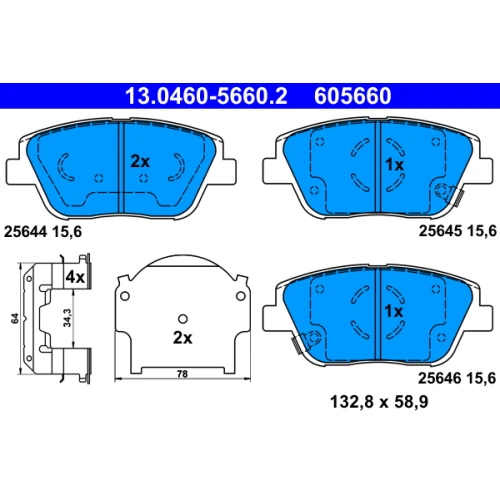 BRAKE PADS FOR DISC BRAKES - 0