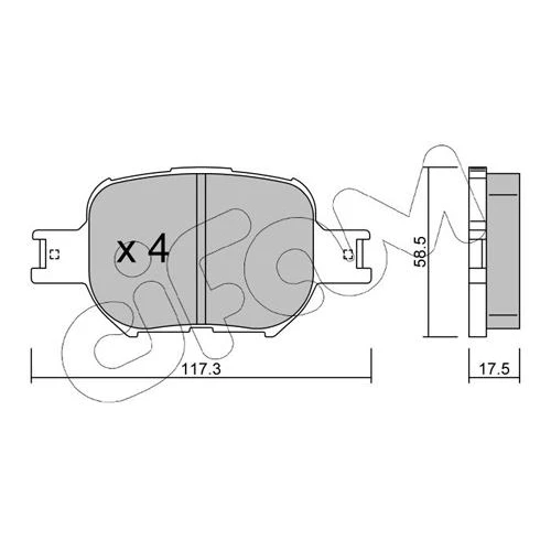 BRAKE PADS FOR DISC BRAKES - 0