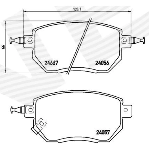 BRAKE PADS FOR DISC BRAKES - 0