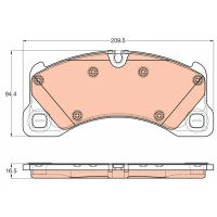 Brake pads for disc brakes