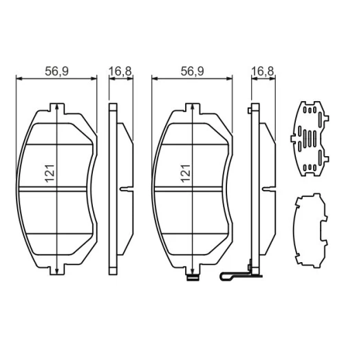 BRAKE PADS FOR DISC BRAKES - 4