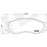 Brake pads for disc brakes