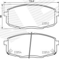 Brake pads for disc brakes