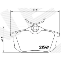 Brake pads for disc brakes