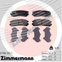 Brake pads for disc brakes