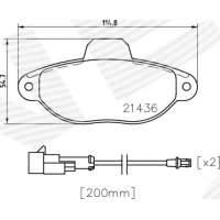 Brake pads for disc brakes