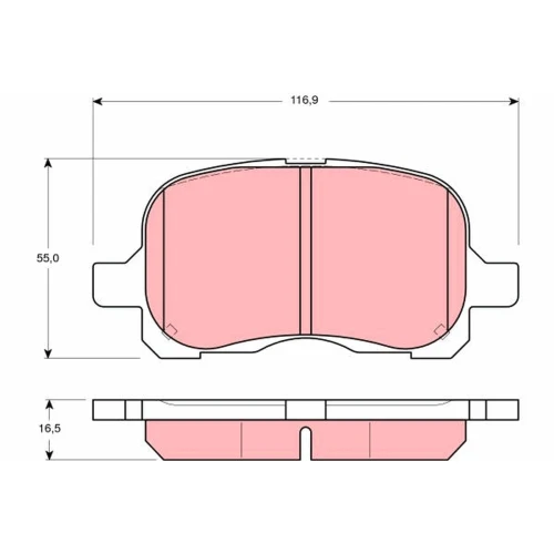 BRAKE PADS FOR DISC BRAKES - 0