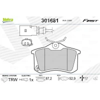 Brake pads for disc brakes