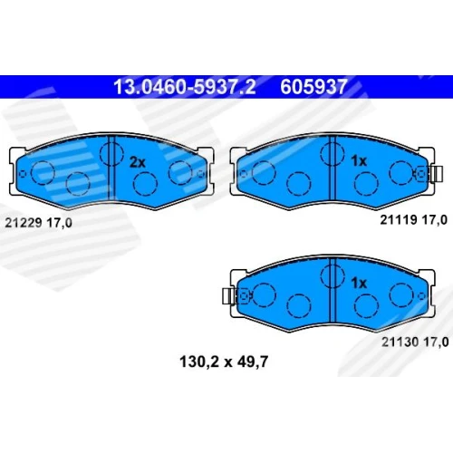 BRAKE PADS FOR DISC BRAKES - 0