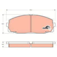 Brake pads for disc brakes