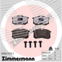 Brake pads for disc brakes