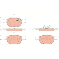 Brake pads for disc brakes