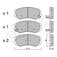 Brake pads for disc brakes