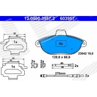 Brake pads for disc brakes