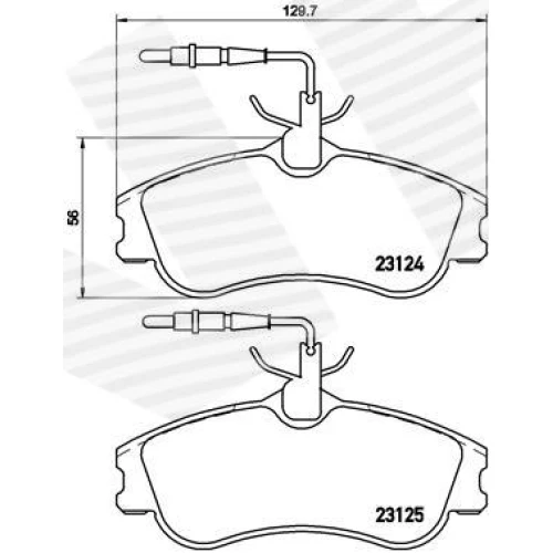 BRAKE PADS FOR DISC BRAKES - 0