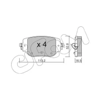 BRAKE PADS FOR DISC BRAKES