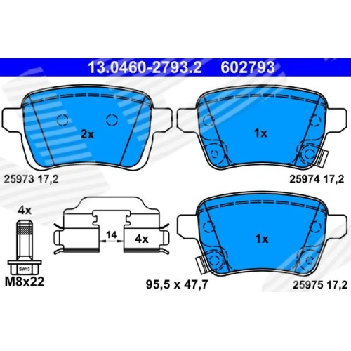 BRAKE PADS FOR DISC BRAKES - 0