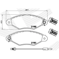 Brake pads for disc brakes