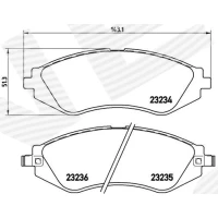 Brake pads for disc brakes