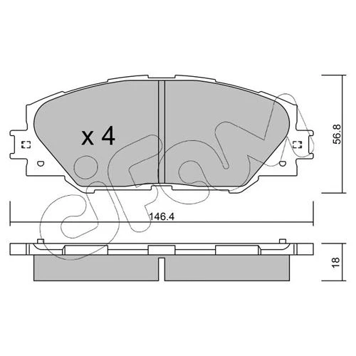 BRAKE PADS FOR DISC BRAKES - 0