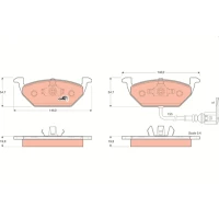 Brake pads for disc brakes