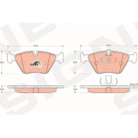 Brake pads for disc brakes