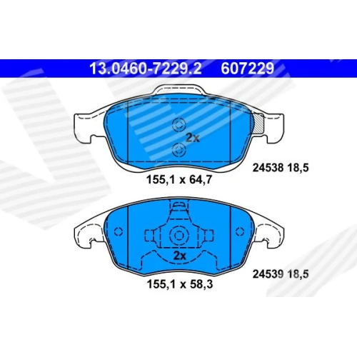 BRAKE PADS FOR DISC BRAKES - 0