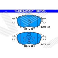 Brake pads for disc brakes