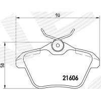 Brake pads for disc brakes